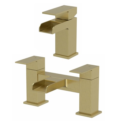 Waterfall bathroom taps - bathroom,