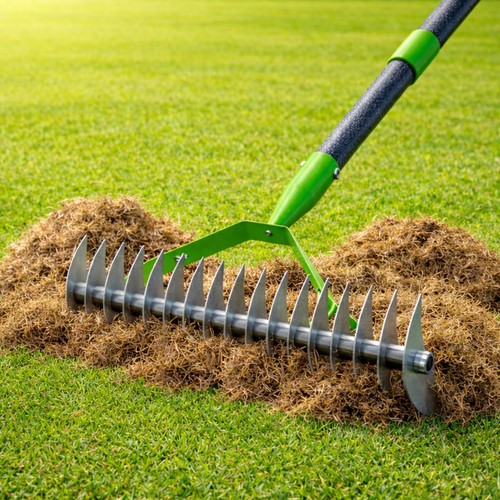 Heavy duty thatch rake - heavy,
