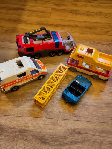 Retro playmobil vehicles fire - retro, (fire