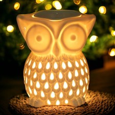 Owl Aroma Lamp Oil Burner Wax