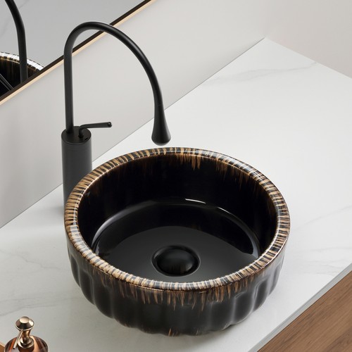 X15 black ceramic - ceramic, vessel