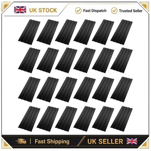24pc black corrugated - black,