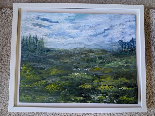 Original abstract landscape - original,
