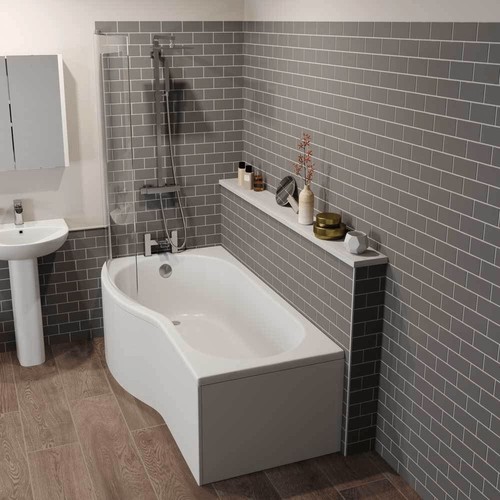 Bathroom suite shaped - suite, left