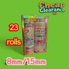 Floral Craft Tape Set  Decorative Tape Scrapbook Tape Washi Tape Set 8mm 15mm