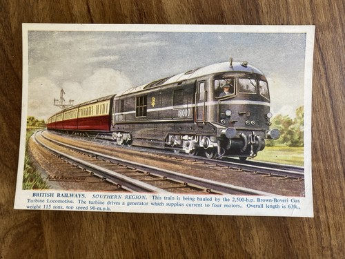 Railway postcard southern - railway, postcard,