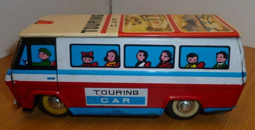 Vintage tinplate toys touring
