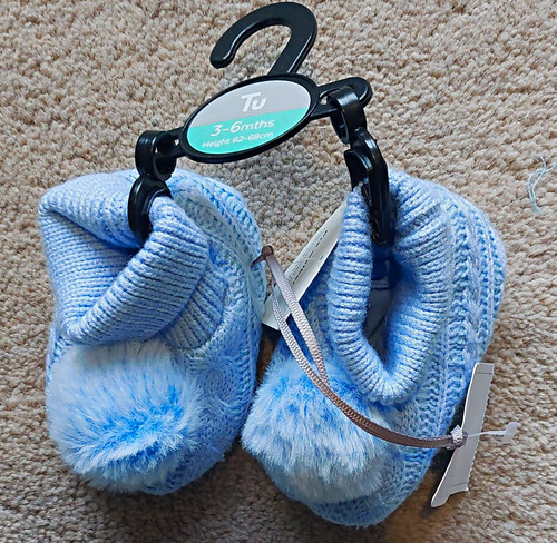 Newborn blue cable knit - tu,