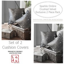 Set of 2 Luxury Crushed Velvet