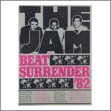 The Jam Beat Surrender 1982 Concert Tour Poster (UK)