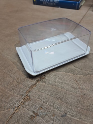 Butter dish white - butter, /