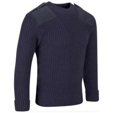 Royal Navy Blue Wool Pullover