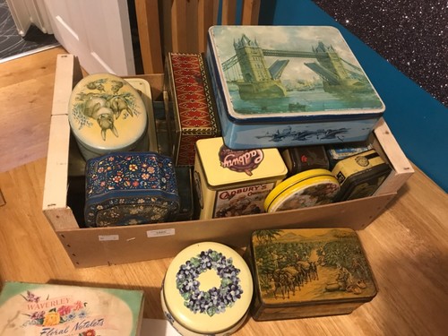 Vintage tins cadbury - tins,,