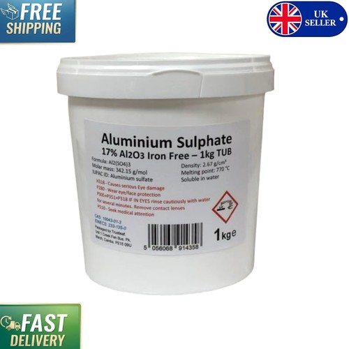 1kg aluminium sulphate tub - sulphate,