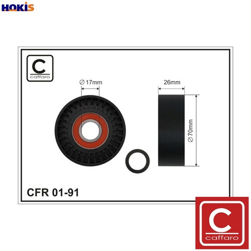 Tensioner pulley vribbed belt - tensioner,