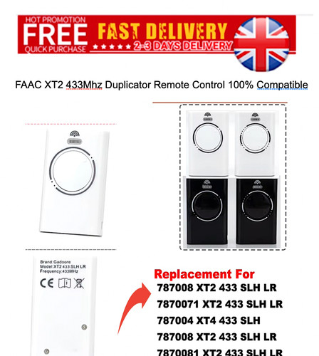 Faac xt2 433mhz slh gate - lr,