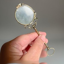ANTIQUE VICTORIAN YELLOW GOLD FILLED LORGNETTES MAGNIFYING GLASSES LOVELY DETAIL
