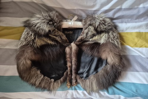 Vintage fur stole genuine - fur,
