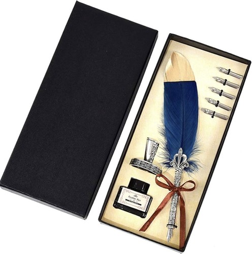 Quill feather pen - feather, set