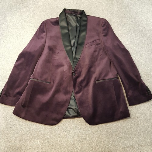 Mens jacket 48r burgundy - m&s,