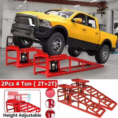Ton hydraulic car ramps 2pc - hydraulic,