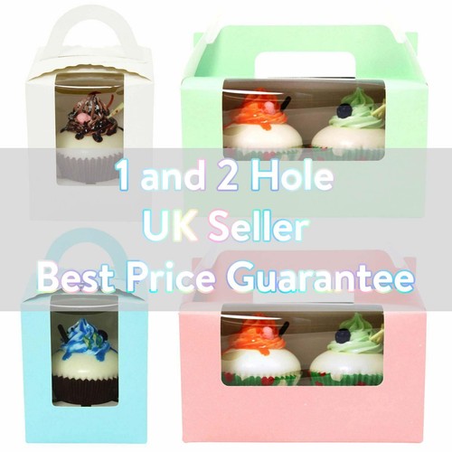 Large coloured cupcake boxes - coloured,