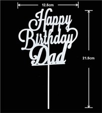 Happy Birthday Dad Cake Topper