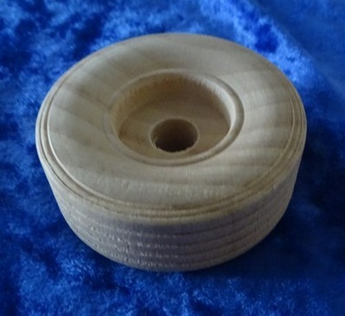 5cm wooden wheels flat - 5cm,