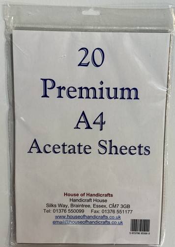 Clear premium acetate - a4,