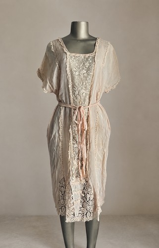 Antique 1920s pink cotton - antique,