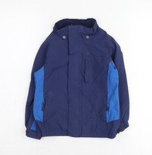 Mountain Warehouse Boys Blue Waterproof Jacket Size 3-4 Years