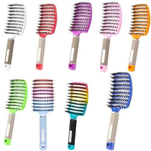 Boar bristle hair brush - boar,