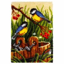 Bluetits Latch Hook Kit, Rug