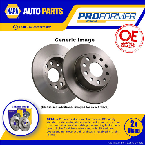 Brake discs pair solid - 2x,