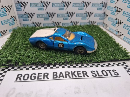 Dinky dino ferrari blue car - ferrari,