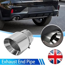 Tailpipe Trim Tip Exhaust End Pipe 3''Inlet 4''Outlet Polished Stainless Steel