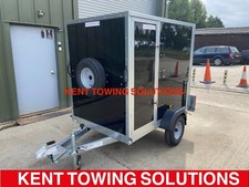 Tickners ECO645 6FT x 4FT x 5FT Box Van Kart Trailer with GoKart Shelf + Door ✅