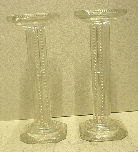 Pair antique glass - antique, wig