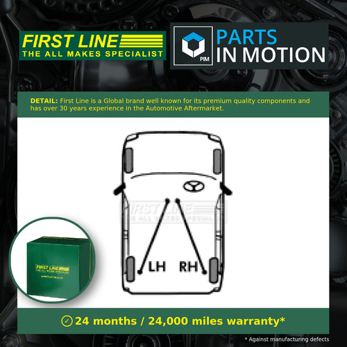 Handbrake cables fits vw - 2x,