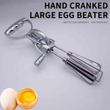 Vintage Rotary Hand Whisk Egg Whisk Hand Beater Mixer Double Wheel  Mixer