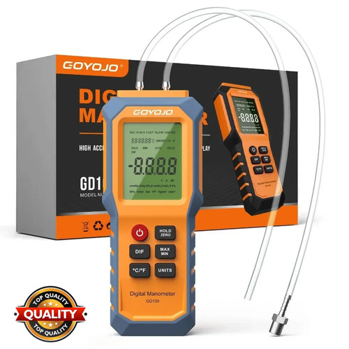 Digital manometer with backlit - digital,