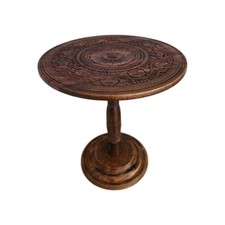 Table Decorative Handcrafted Sheesham Wood Round Decorative Table Home Decor