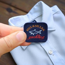 4 Badge de casquette Paul & shark original Avec Thermocollant  3cm x 2,5cm