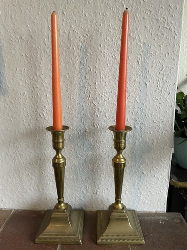 Vintage tall heavy brass - heavy,