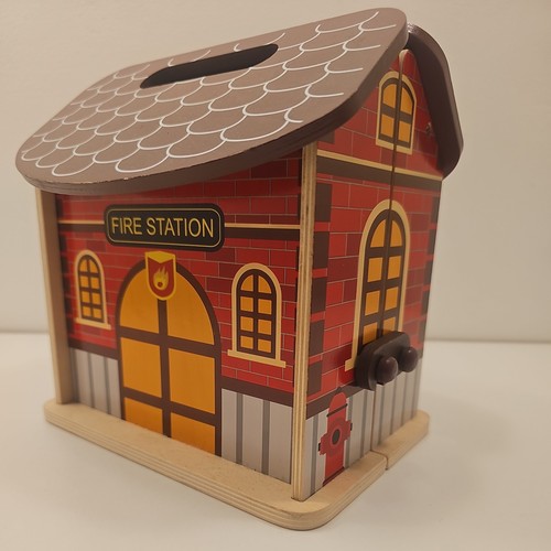 Wooden fire station with - wooden,