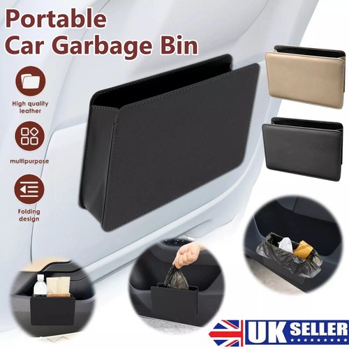 Car trash bin door - bin, hanging