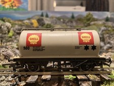 Hornby Shell 500 Tank Wagon Grey Ok Condition OO Gauge