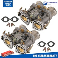 40 IDF TWIN CARBURETOR 2 BARREL FOR VW BEETLE BUG FIAT PORSCHE W/ AIR HORNS 2Pcs