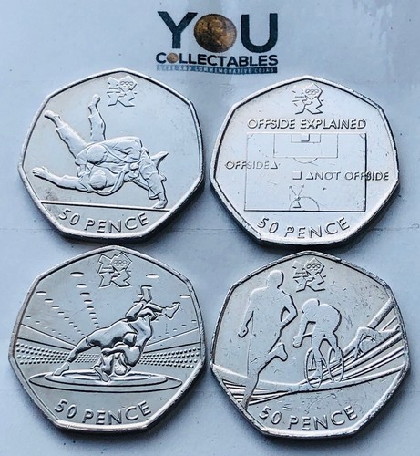 London olympic 2011 50p coins - london,