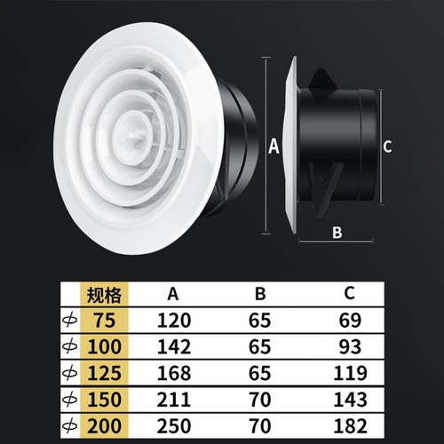 Wall ceiling ventilation - ceiling,
